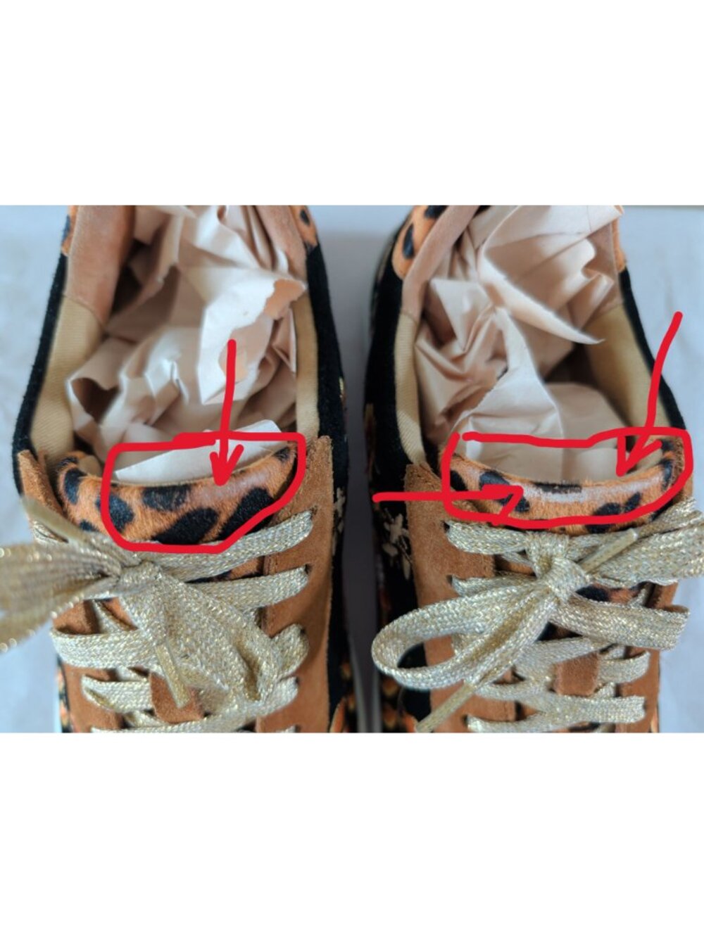 Johnny Was Olivia Leopard Suede & Genuine Calf Hair Sneakers, women's size 8. - Picture 16 of 16